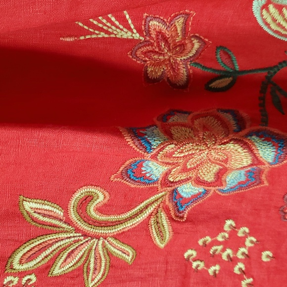 New Johnny Was 100% Linen "Messine" Top sz L - Picture 2 of 9